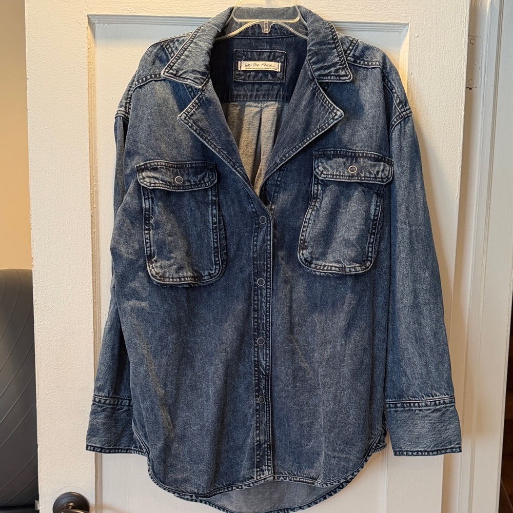 We The Free Dark Blue Jean Jacket